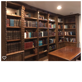 Built-in bookshelf wall unit