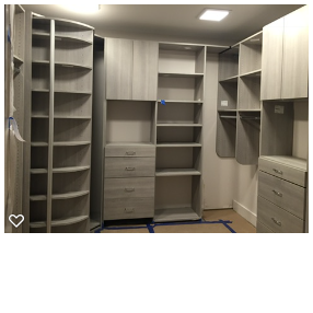 Custom closet shelving system