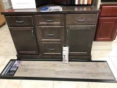 Cabinet dresser display in showroom