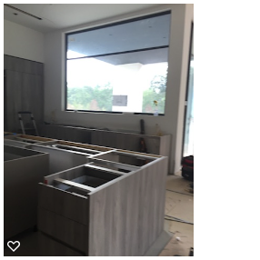 Kitchen cabinet installation project